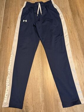 Under Armour Navy and White Athletic Joggers
